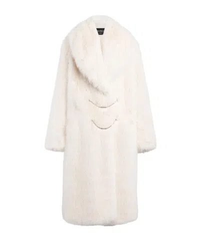 Dondup Long-sleeved Coat In White