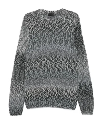 Dondup Long-sleeved Knitwear In Gray