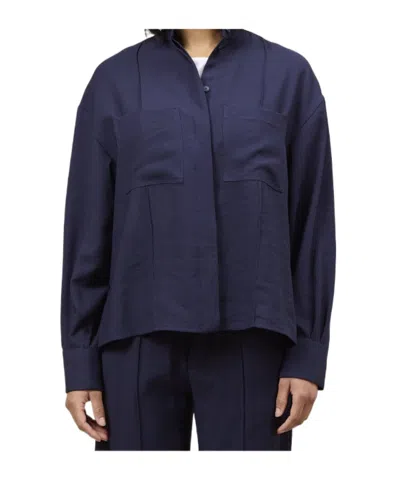 Dondup Long-sleeved Shirt In Blue