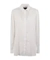Dondup Concealed-front Buttoned-cuffs Shirt In White