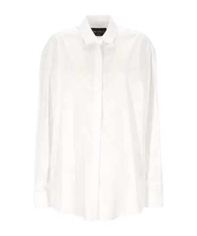 Dondup Regular Fit Shirt Collar Cuff Detail Long Sleeves In White