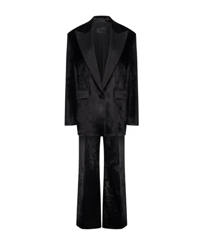 Dondup Long-sleeved Suit In Black