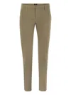 Dondup Loop-belt Trousers In Brown