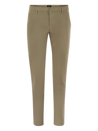 Dondup Loop-belt Trousers In Brown