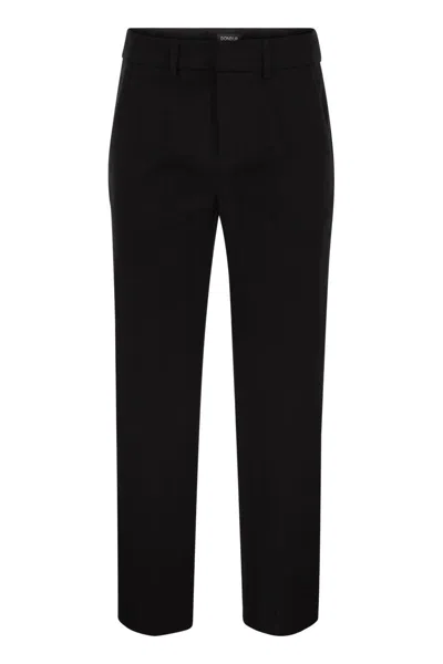 DONDUP DONDUP LOOSE CROPPED JERSEY TROUSERS - MELI