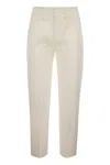 Dondup Loose Cropped Jersey Trousers - Meli In Neutral