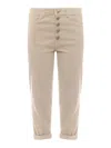 Dondup Trousers Featuring Bottom Cuffs And 5 Pockets In Multi
