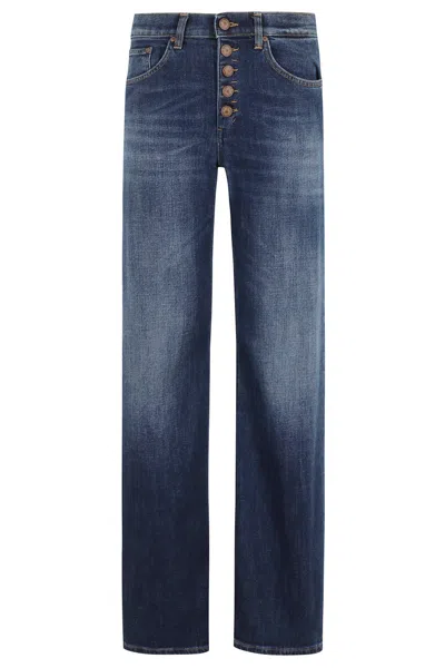 Dondup Loose Fit Jacklyn Jeans In Blue