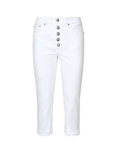 DONDUP DONDUP LOOSE FIT WHITE DENIM JEANS