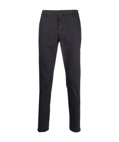 Dondup Low-rise Slim-fit Trousers In Black