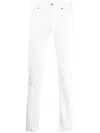 Dondup Carrot Leg Jeans In Durable Cotton Drill In Weiss