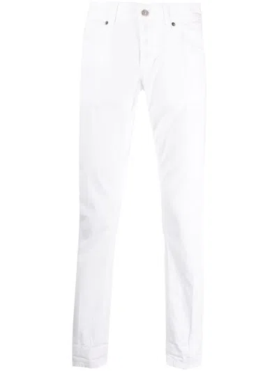 Dondup Man Pants White Size 33 Cotton