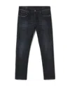 Dondup Grey Denim Jeans With Concealed Fly In Black