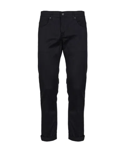 Dondup Low-rise Straight-leg Jeans In Black