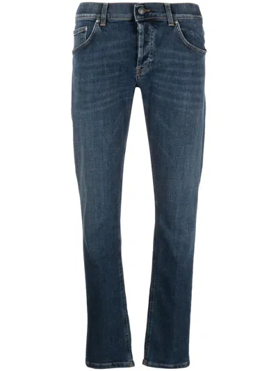 Dondup Low-rise Straight-leg Jeans In Blue
