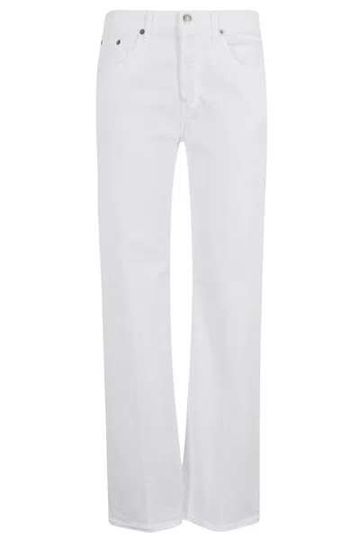 DONDUP DONDUP LOW-RISE STRAIGHT LEG JEANS WITH FIVE-POCKET DESIGN