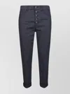Dondup Lyocel Trousers With Back Pockets And Belt Loops