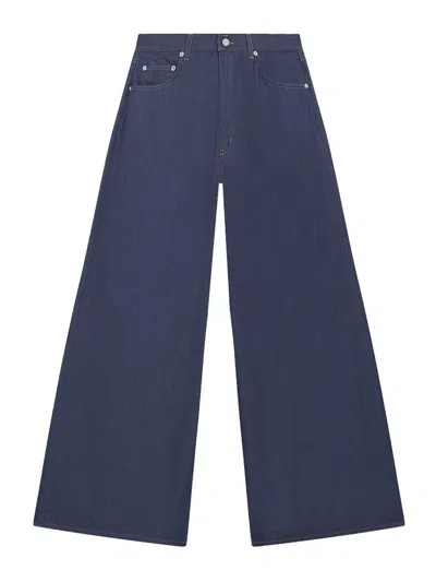 Dondup Maggie Wide Leg 5-pocket Jeans In Blue