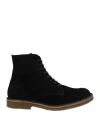 Dondup Man Ankle Boots Black Size 12 Leather, Textile Fibers In Black