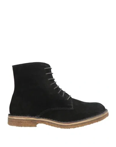 Dondup Man Ankle Boots Black Size 8 Leather