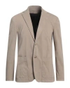 Dondup Man Blazer Beige Size 40 Cotton, Polyester, Elastane In Beige