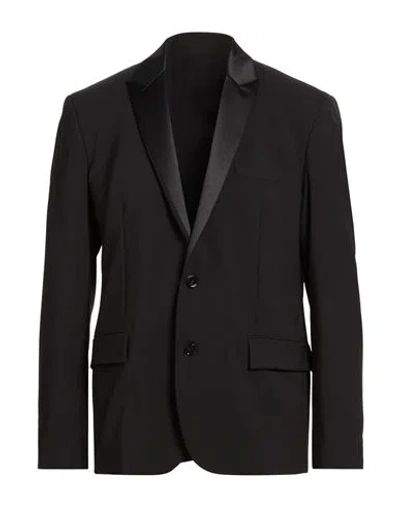Dondup Man Blazer Black Size 42 Virgin Wool, Elastane