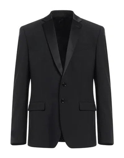 Dondup Man Blazer Black Size 42 Virgin Wool, Elastane, Polyester