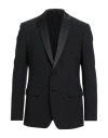 Dondup Man Blazer Black Size 44 Polyester, Wool, Elastane In Black