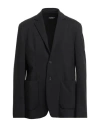 Dondup Man Blazer Black Size 44 Viscose, Polyamide, Elastane In Multi