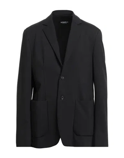 Dondup Man Blazer Black Size 44 Viscose, Polyamide, Elastane