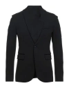 Dondup Man Blazer Black Size 44 Viscose, Polyamide, Elastane In Black