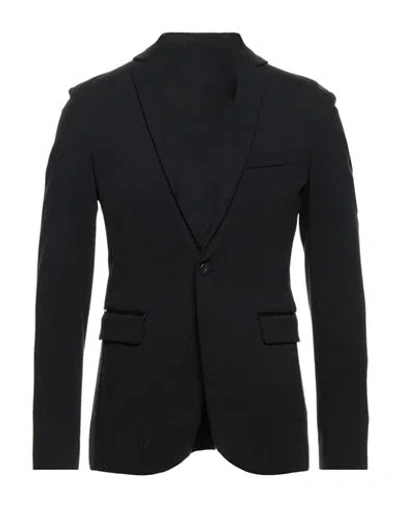 Dondup Man Blazer Black Size 44 Viscose, Polyamide, Elastane