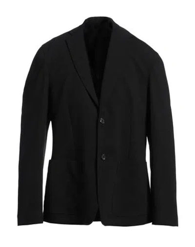 DONDUP DONDUP MAN BLAZER BLACK SIZE 44 VISCOSE, POLYAMIDE, ELASTANE