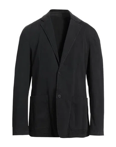 Dondup Man Blazer Black Size 46 Cotton, Polyester, Elastane