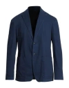 Dondup Man Blazer Blue Size 46 Cotton, Polyester, Elastane