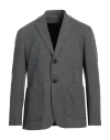 Dondup Man Blazer Charcoal Size 44 Polyester, Viscose, Polyamide, Elastane In Grey