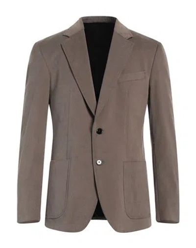 Dondup Man Blazer Grey Size 42 Cotton, Elastane