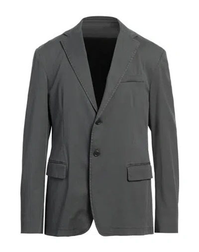 Dondup Man Blazer Grey Size 42 Cotton, Lyocell, Elastane