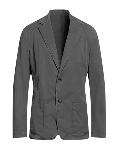 Dondup Man Blazer Grey Size 46 Lyocell, Cotton, Elastane In Grey