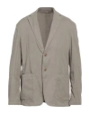 Dondup Man Blazer Khaki Size 42 Linen, Lyocell, Elastane In Beige