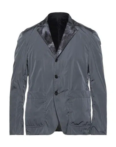Dondup Man Suit Jacket Lead Size 40 Polyester In Grey