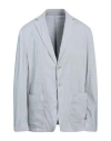 Dondup Man Blazer Light Grey Size 40 Linen, Lyocell, Elastane