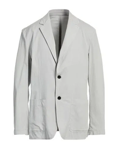 Dondup Man Blazer Light Grey Size 44 Lyocell, Cotton, Elastane In Gray