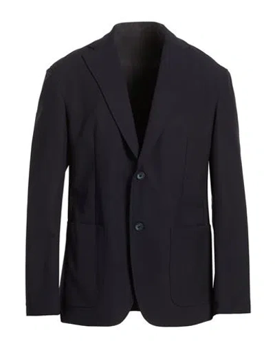 Dondup Man Blazer Midnight Blue Size 40 Polyamide, Elastane