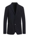 Dondup Man Blazer Midnight Blue Size 42 Polyamide, Elastane In Blue
