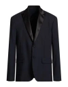 Dondup Man Blazer Midnight Blue Size 44 Virgin Wool, Elastane