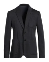 Dondup Man Blazer Midnight Blue Size 44 Viscose, Polyester, Polyamide, Elastane In Blue