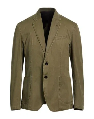 Dondup Man Blazer Military Green Size 40 Cotton