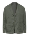 Dondup Man Blazer Military Green Size 44 Linen, Lyocell, Elastane