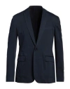 Dondup Man Blazer Midnight Blue Size 44 Cotton, Polyester, Polyamide, Elastane In Navy Blue